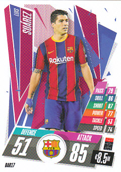 Luis Suarez FC Barcelona 2020/21 Topps Match Attax CL #BAR17